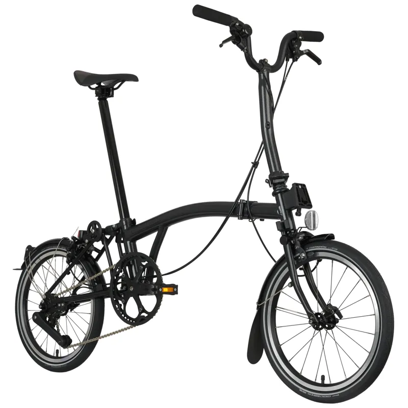 Brompton P-Line 4 Speed Urban Mid Bar M4L Midnight Black Metallic-1